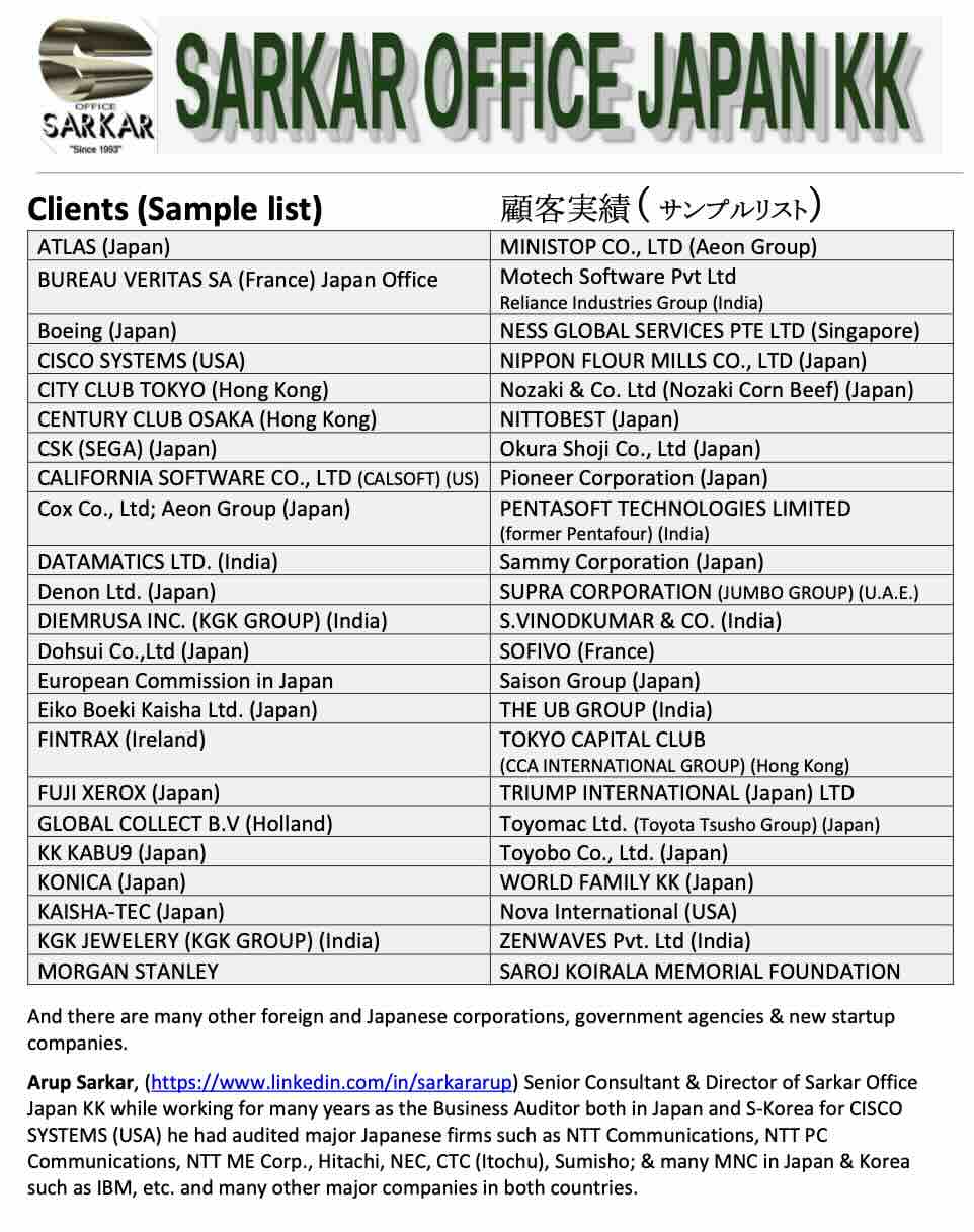 Clients Sample List Sarkar Office®